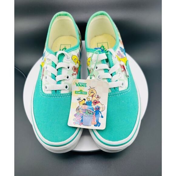 Vans X Sesame Lace Up Sneakers Shoes Sz 2 - Picture 2 of 7